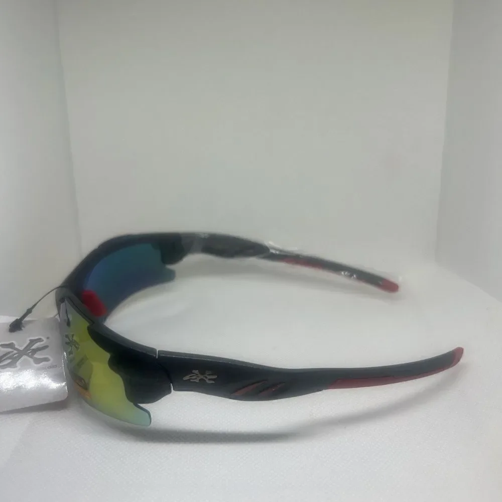 X-Loop Wrap Semi-Rimless Mens Shades Sunglasses